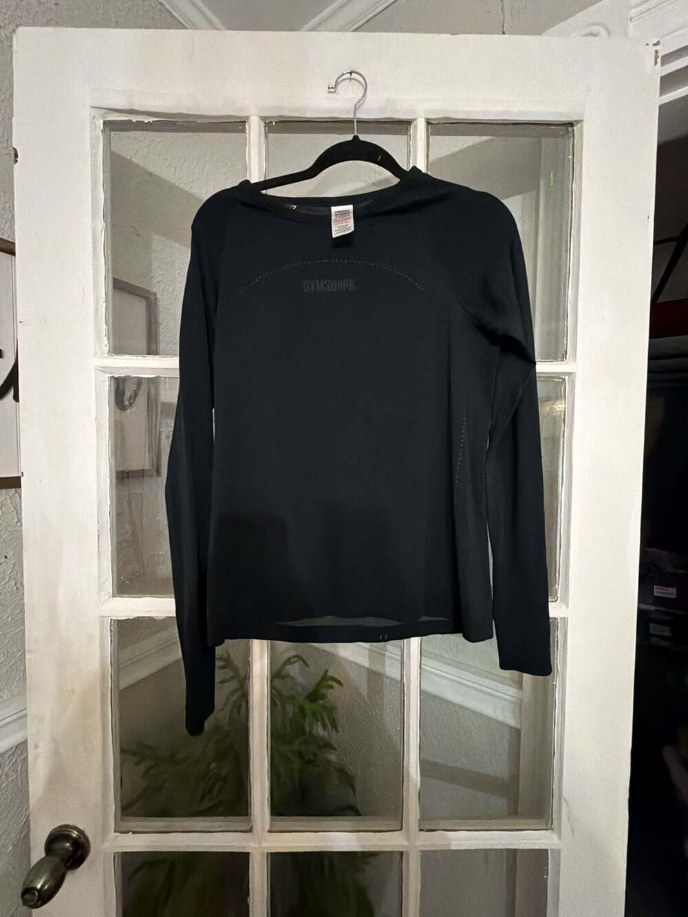 Gymshark Black Long Sleeve Athletic Shirt Size Small
